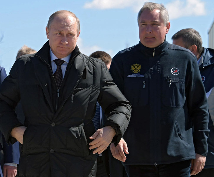 Владимир Путин и Дмитрий Рогозин